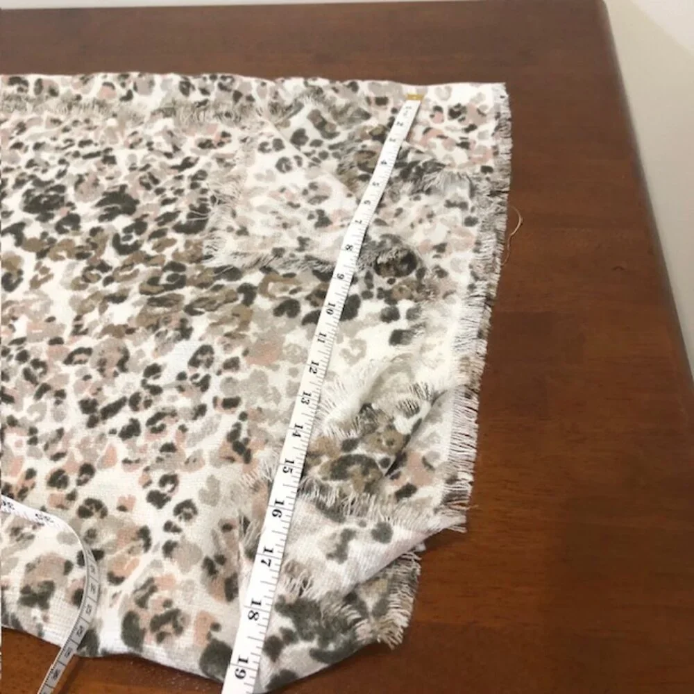 Animal Print Vintage Oversized Wrap Scarf.